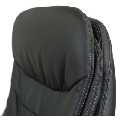 Крісло АКЛАС Валенсія Soft CH MB Чорний (Шкіра LC-A)