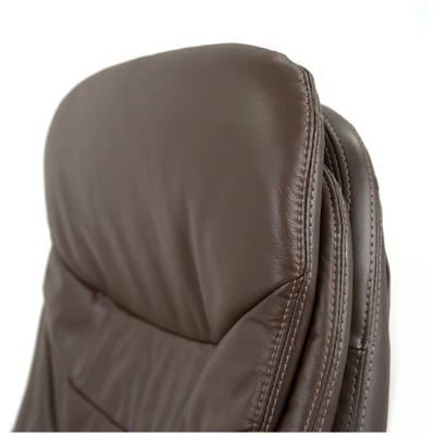 Кресло АКЛАС Валенсия Soft CH MB (Кожа LC-K Dark brown)