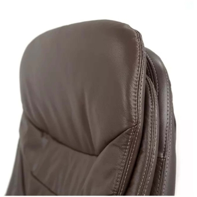 Кресло АКЛАС Валенсия Soft CH MB (Кожа LC-K Dark brown)