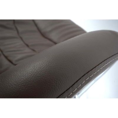 Крісло АКЛАС Валенсія Soft CH MB Коричневий (Шкіра LC-K)