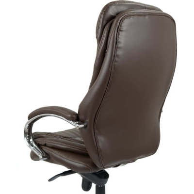 Крісло АКЛАС Валенсія Soft CH MB Коричневий (Шкіра LC-K)