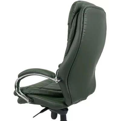 Кресло АКЛАС Валенсия Soft CH MB (Кожа Lux LC Green/PU Зеленый)
