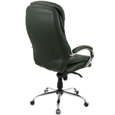 Кресло АКЛАС Валенсия Soft CH MB (Кожа Lux LC Green)