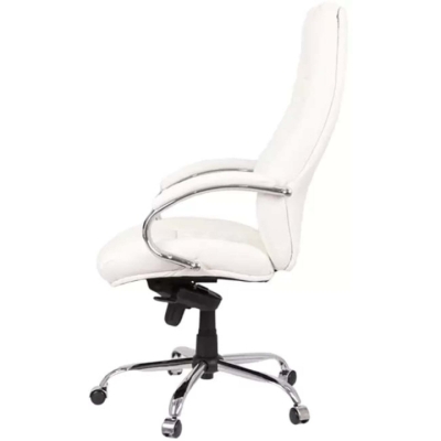 Кресло АКЛАС Луизиана MB (GB-242CC) (Кожа Lux LC-W White)