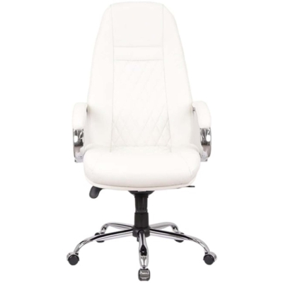 Кресло АКЛАС Луизиана MB (GB-242CC) (Кожа Lux LC-W White)