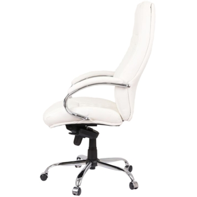 Кресло АКЛАС Луизиана MB (GB-242CC) (Кожа Lux LC-W White)