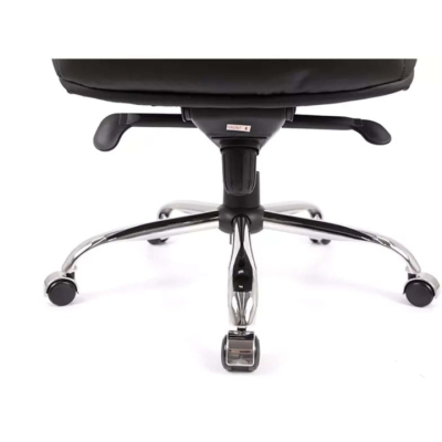 Кресло АКЛАС Луизиана MB (GB-242CC) (Кожа LC-A Black/PU Black)