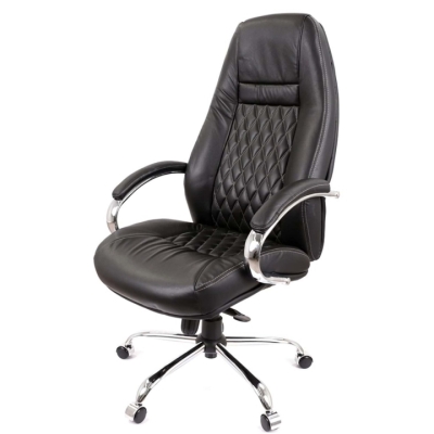 Кресло АКЛАС Луизиана MB (GB-242CC) (Кожа LC-A Black)