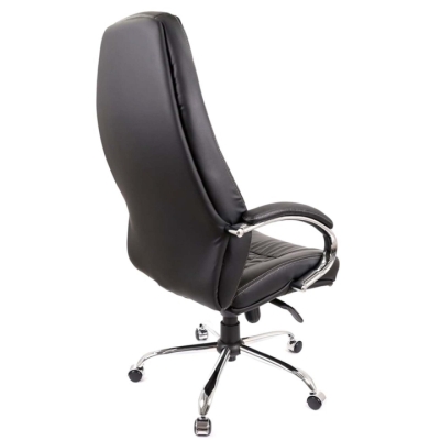 Кресло АКЛАС Луизиана MB (GB-242CC) (Кожа LC-A Black/PU Black)