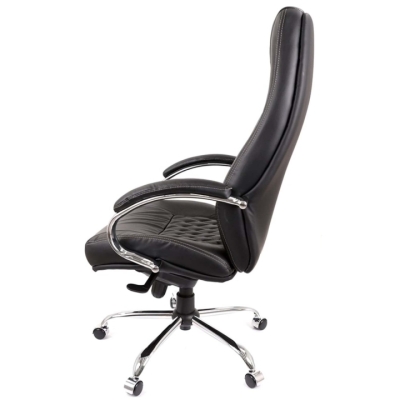 Кресло АКЛАС Луизиана MB (GB-242CC) (Кожа LC-A Black/PU Black)