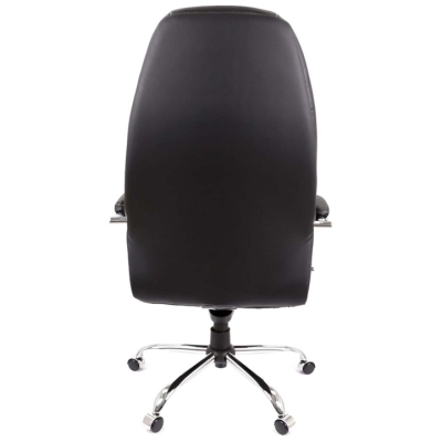 Кресло АКЛАС Луизиана MB (GB-242CC) (Кожа LC-A Black/PU Black)