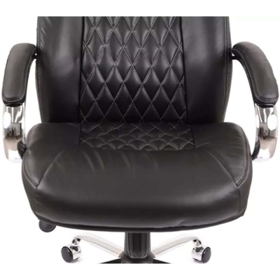 Кресло АКЛАС Луизиана MB (GB-242CC) (Кожа LC-A Black/PU Black)