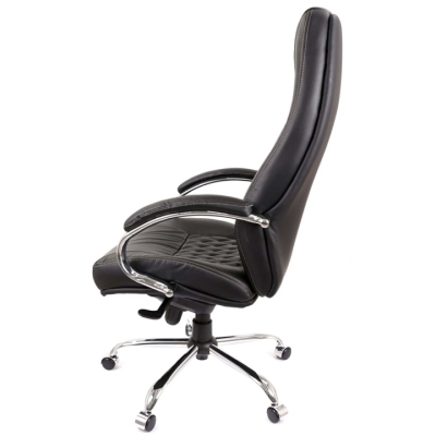 Кресло АКЛАС Луизиана MB (GB-242CC) Черный (Кожа LC-A black)
