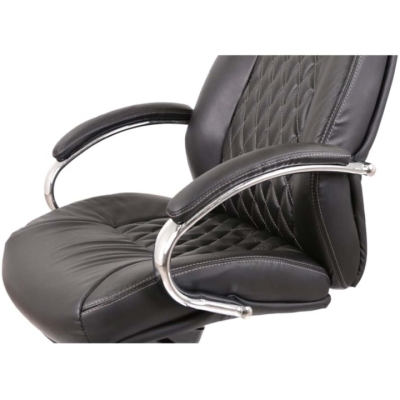 Кресло АКЛАС Луизиана MB (GB-242CC) Черный (Кожа LC-A black)