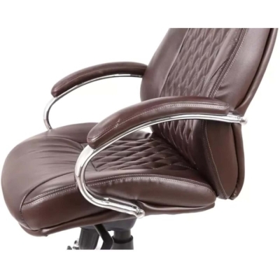 Кресло АКЛАС Луизиана MB (GB-242CC) (Кожа LC-K Dark brown/PU Dark brown)
