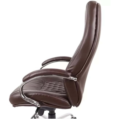 Кресло АКЛАС Луизиана MB (GB-242CC) (Кожа LC-K Dark brown/PU Dark brown)