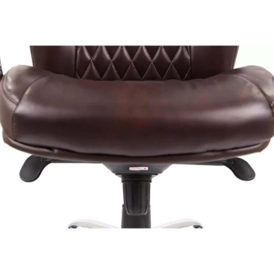 Кресло АКЛАС Луизиана MB (GB-242CC) (Кожа LC-K Dark brown/PU Dark brown)