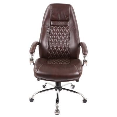 Кресло АКЛАС Луизиана MB (GB-242CC) (Кожа LC-K Dark brown)