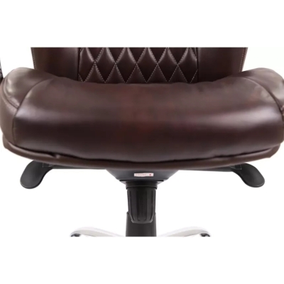 Кресло АКЛАС Луизиана MB (GB-242CC) (Кожа LC-K Dark brown/PU Dark brown)