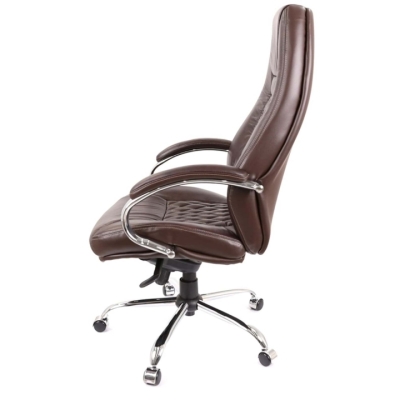 Кресло АКЛАС Луизиана MB (GB-242CC) Коричневый (Кожа LC-K dark brown)