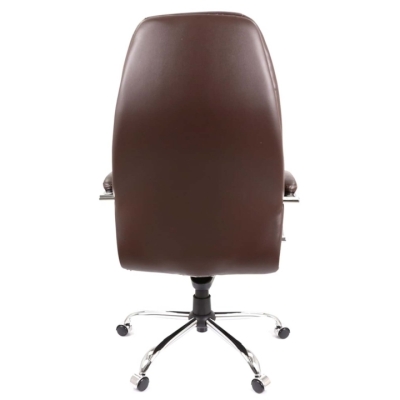 Кресло АКЛАС Луизиана MB (GB-242CC) Коричневый (Кожа LC-K dark brown)