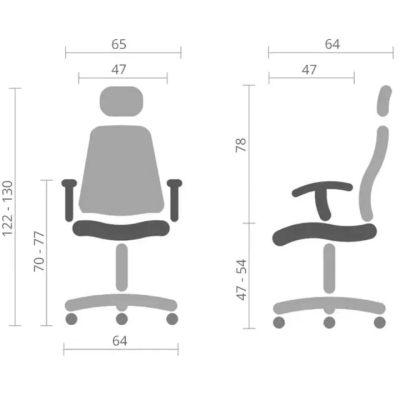 Кресло АКЛАС Тиволи WH TILT (Серый)