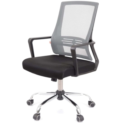 Крісло АКЛАС Асті KD TILT (Сірий/Чорний)