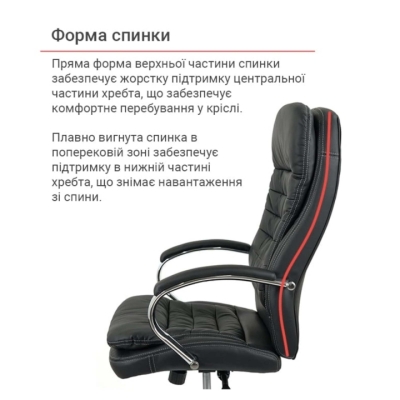 Кресло АКЛАС Валенсия ANF XY-7004H-1 черное