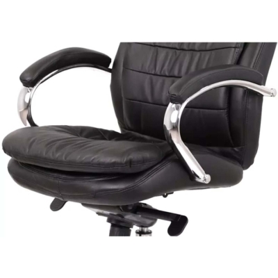 Кресло АКЛАС Валенсия MB XY-7340 (Кожа LC-A Black/PU Black)