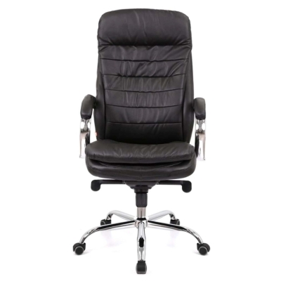 Кресло АКЛАС Валенсия MB XY-7340 (Кожа LC-A Black/PU Black)