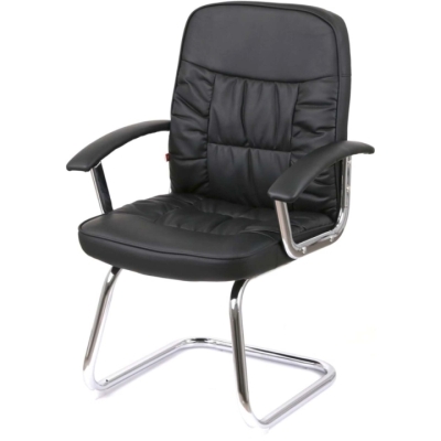 Купить Кресло конференционное АКЛАС Лекко CF (PU Черный). Фото