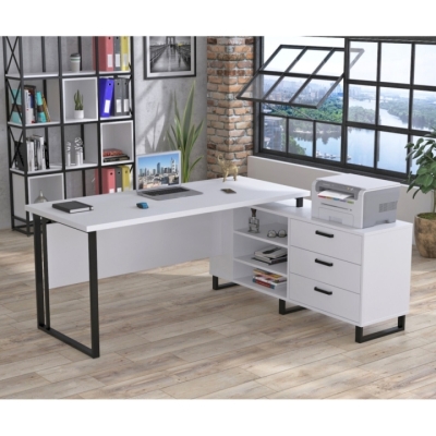 Стол руководителя Нотариус Loft Design Белый