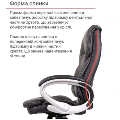 Кресло АКЛАС Видаго ANF Черный (PU Black)
