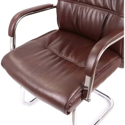 Кресло конференционное АКЛАС Визеу CF (PU Dark brown)