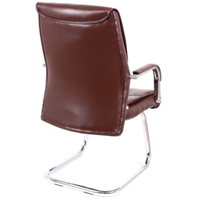 Кресло конференционное АКЛАС Визеу CF (PU Dark brown)