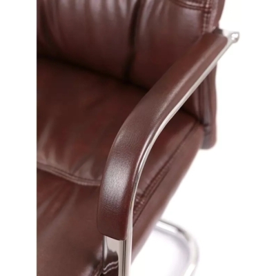 Кресло конференционное АКЛАС Визеу CF (PU Dark brown)