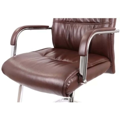 Кресло конференционное АКЛАС Визеу CF (PU Dark brown)