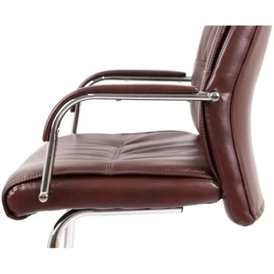 Кресло конференционное АКЛАС Визеу CF (PU Dark brown)
