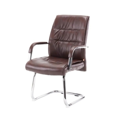 Купить Кресло конференционное АКЛАС Визеу CF коричневое. Фото