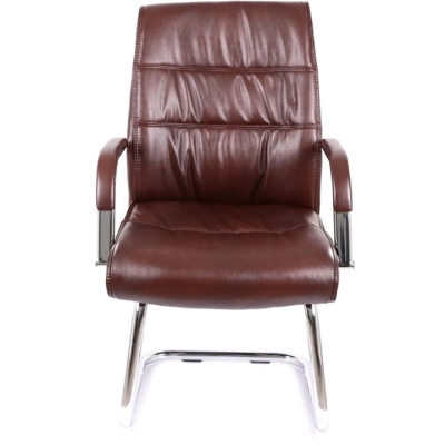 Кресло конференционное АКЛАС Визеу CF (PU Dark brown)