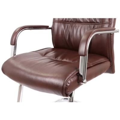 Кресло конференционное АКЛАС Визеу CF (PU Dark brown)