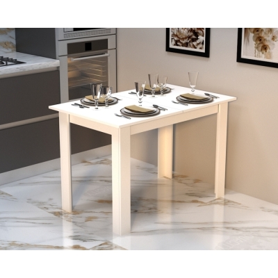 Купить  Стол кухонный раздвижной &quot;Слайд&quot; Белый Гамма стиль . Фото