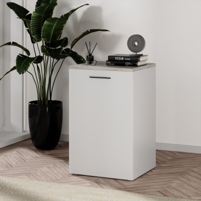 Тумба-трансформер Dolli Art in Head 500х450х756 Белый бриллиант/Ателье светлый (TB27010400000)