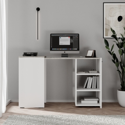 Тумба-трансформер Dolli Art in Head 500х450х756 Белый бриллиант/Ателье светлый (TB27010400000)