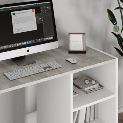 Тумба-трансформер Dolli Art in Head 500х450х756 Белый бриллиант/Ателье светлый (TB27010400000)