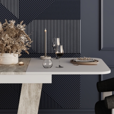 Стол-трансформер Art in Head Vendi 1400х750х800 Белый бриллиант/Ателье светлый (TB25010400000)