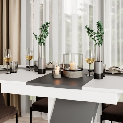 Стол-трансформер Art in Head Lendi 1400х750х800 Белый бриллиант/Графит Серый (TB18010700000)