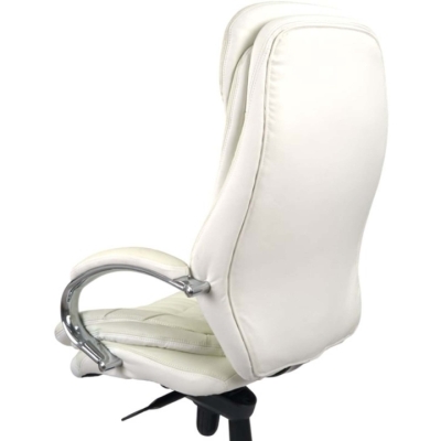 Кресло АКЛАС Валенсия Soft CH MB (Кожа Lux LC-W White)