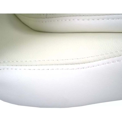 Кресло АКЛАС Валенсия Soft CH MB (Кожа Lux LC-W White/PU White)
