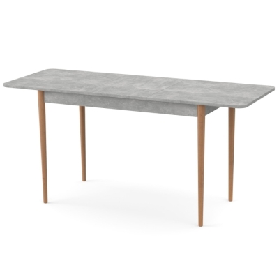 Раздвижной стол Неман МОНО прямоугольный Бетон/Лак